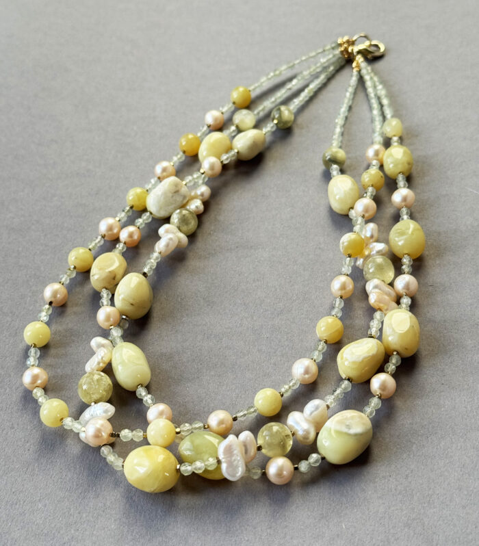YELLOW OPAL BEADS